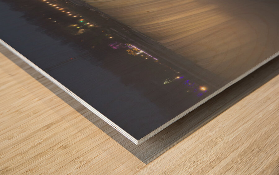 Niagara Horseshoe Falls Evening Glow Wood print