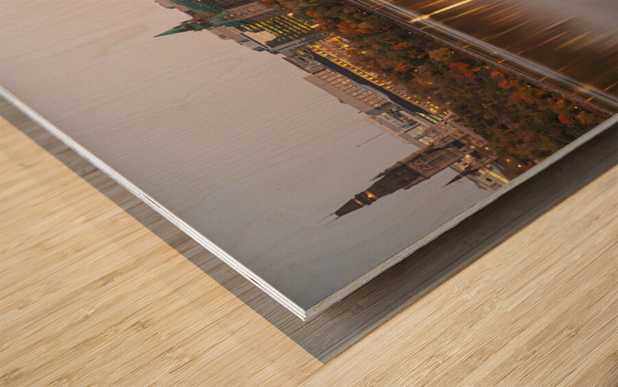Ottawa   Gatineau Autumn Reflections Wood print