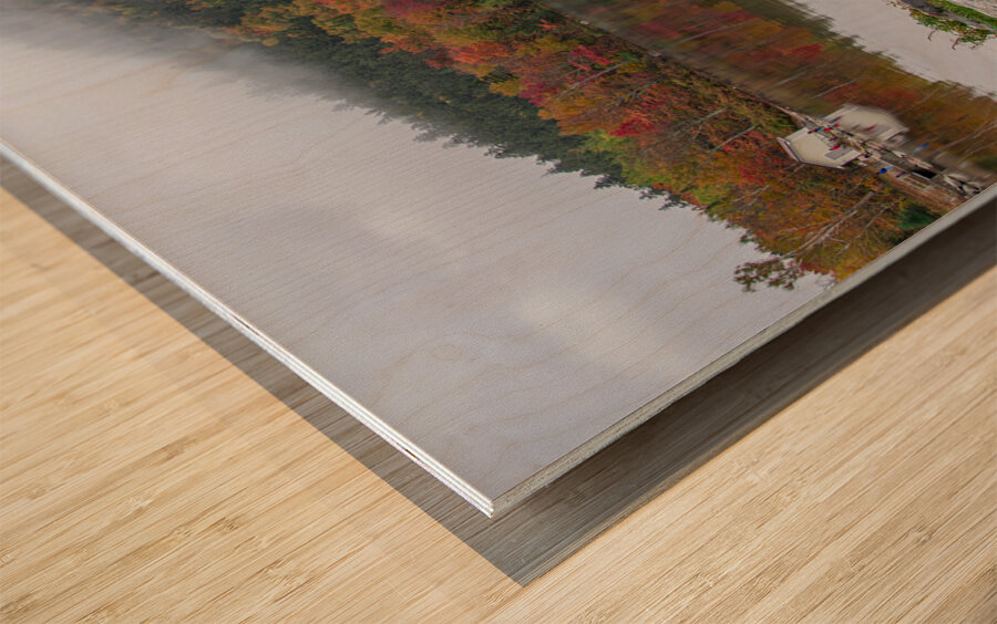 Echo lake Autumn Dream Wood print