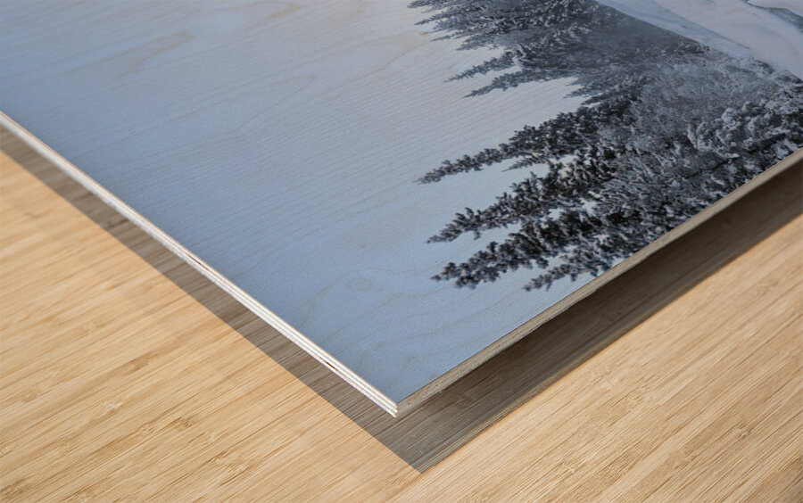 Frozen Rampart Winter Wonderland Wood print