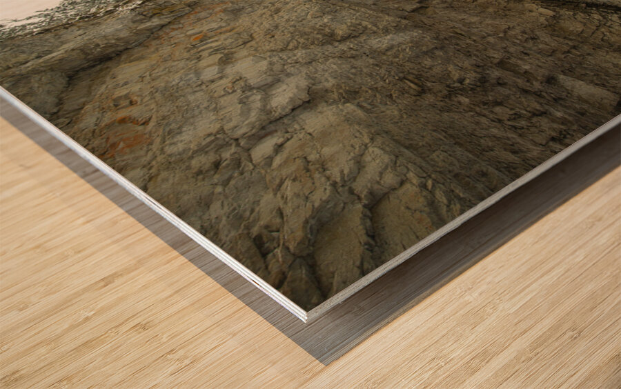 Johnston Canyon Winter Thaw Wood print