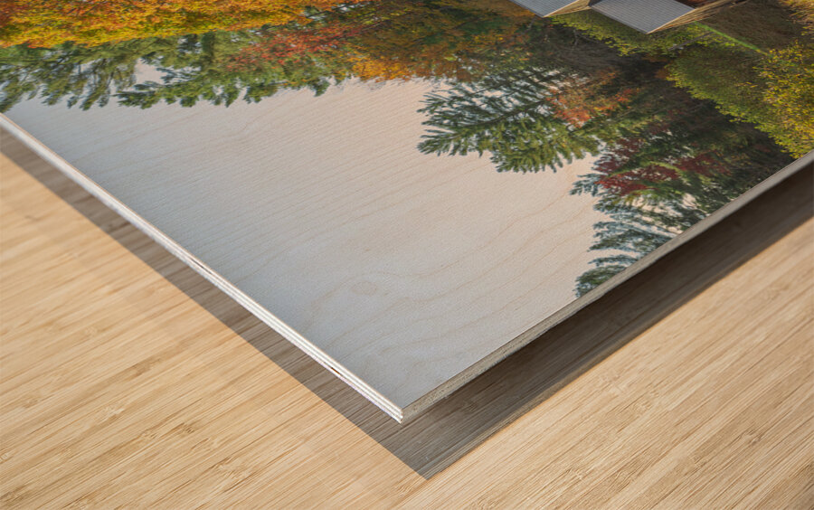 Old Guildhall Grist Mill Wood print