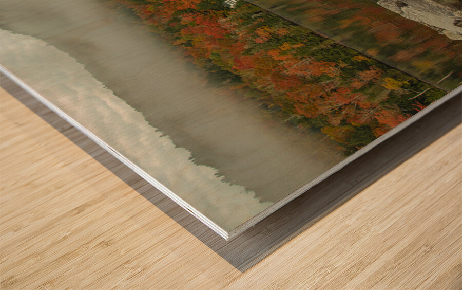 Autumn Morning Vibrancy Wood print