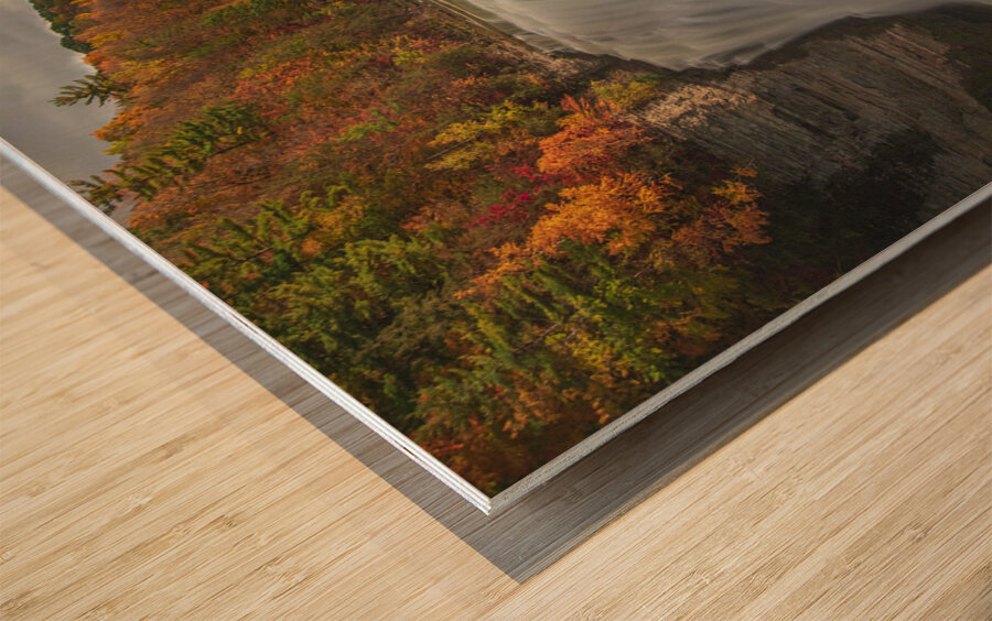 Middle falls Autumn Magic Wood print